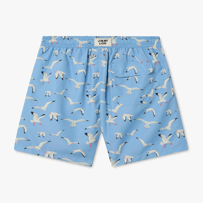 Seagulls Swim Shorts - Sky Blue