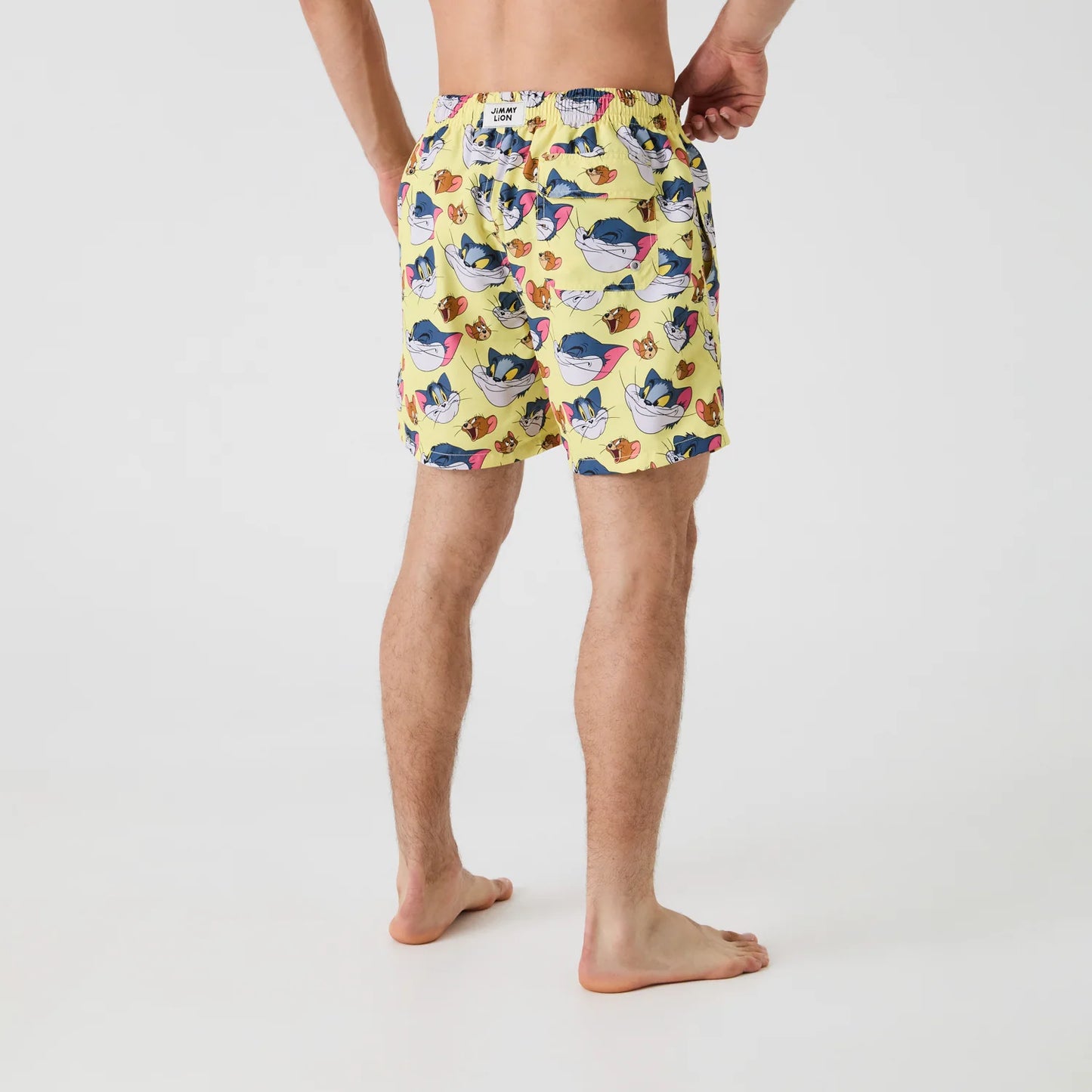 Tom and Jerry Vintage Swim Shorts - Yellow