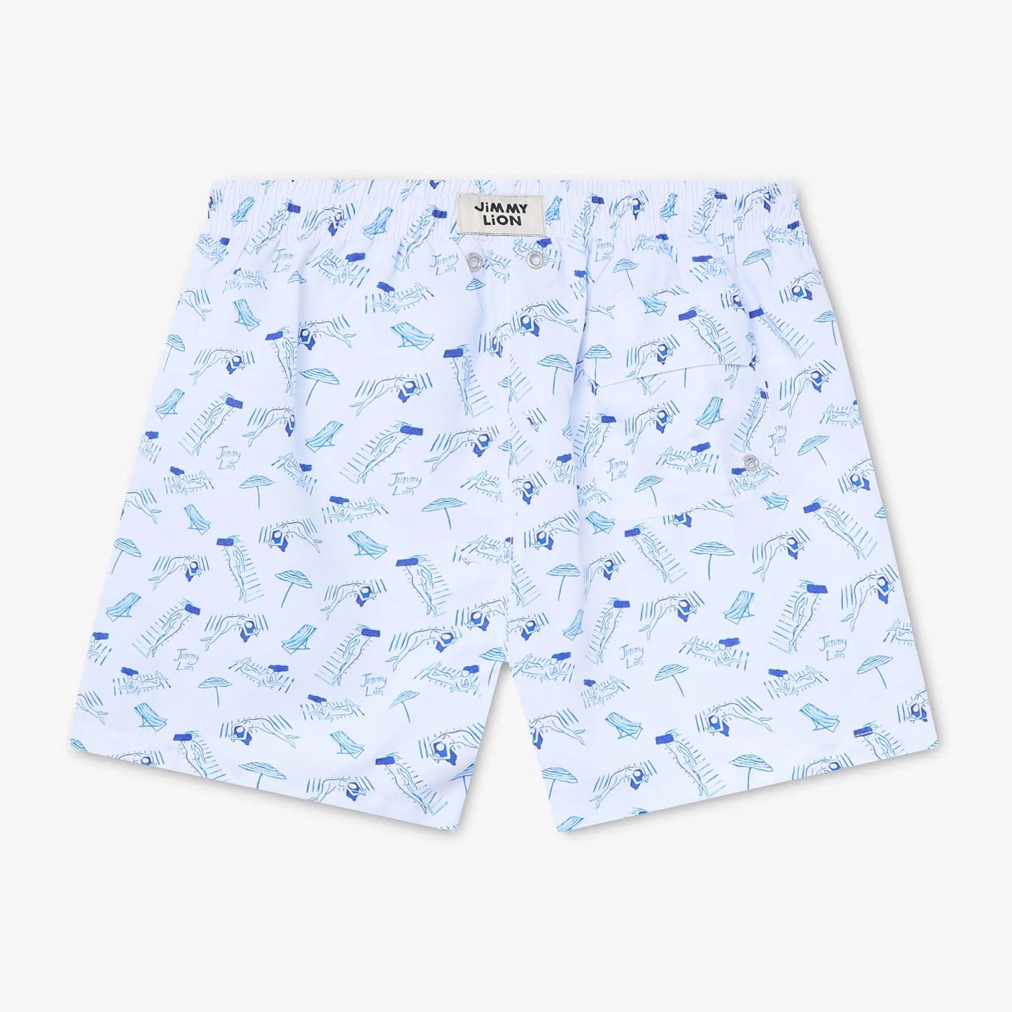 Tan Lines Swim Shorts - White