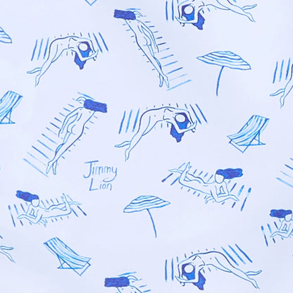 Tan Lines Swim Shorts - White