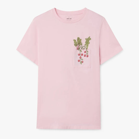Radish Pocket Tee - Pink