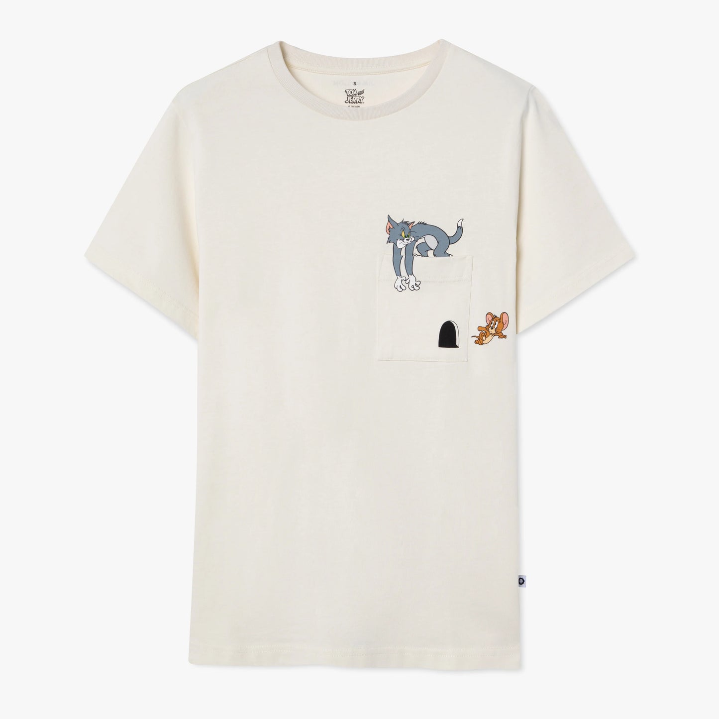 Tom and Jerry Pocket Tee - Beige