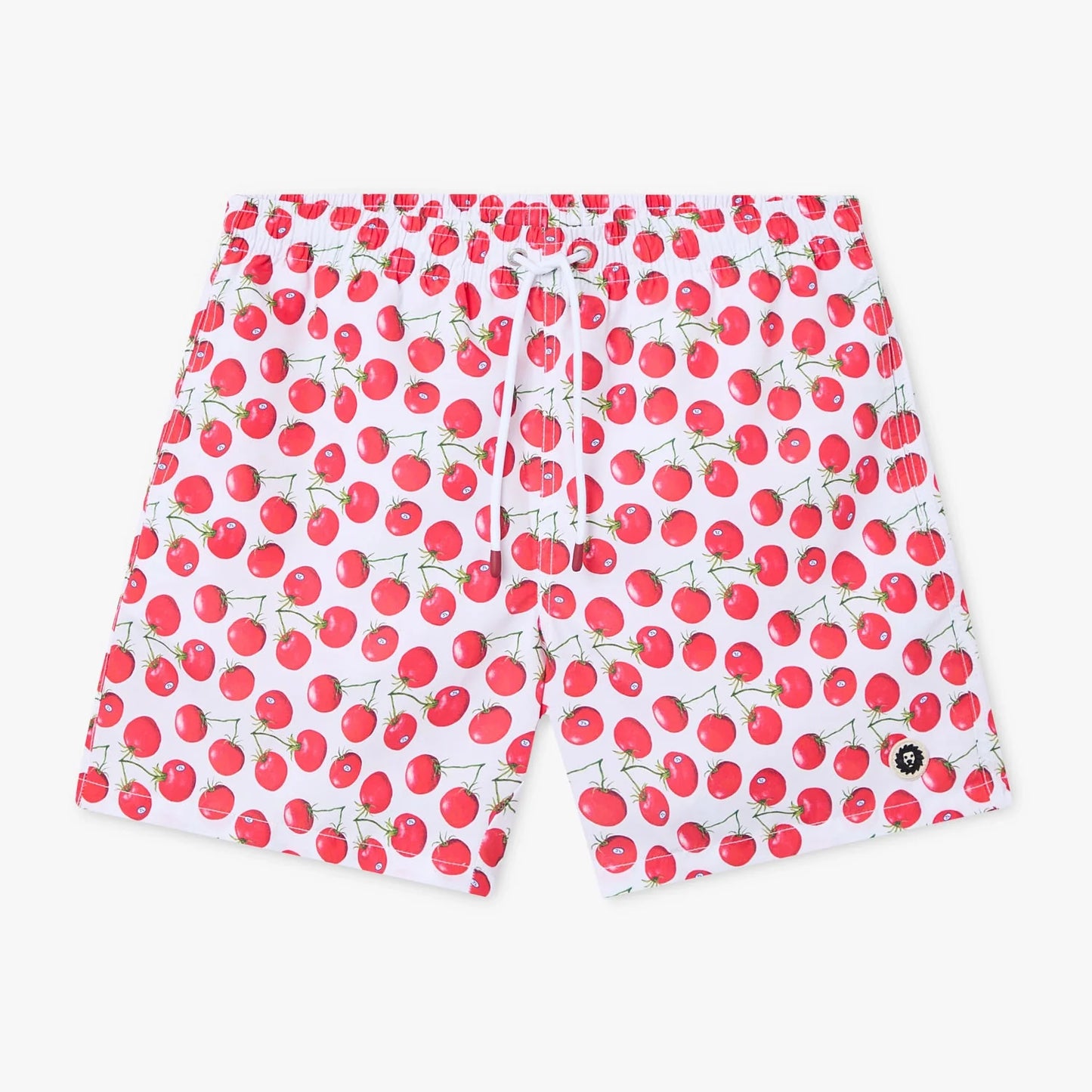 Tomatoes Swim Shorts - White and Red