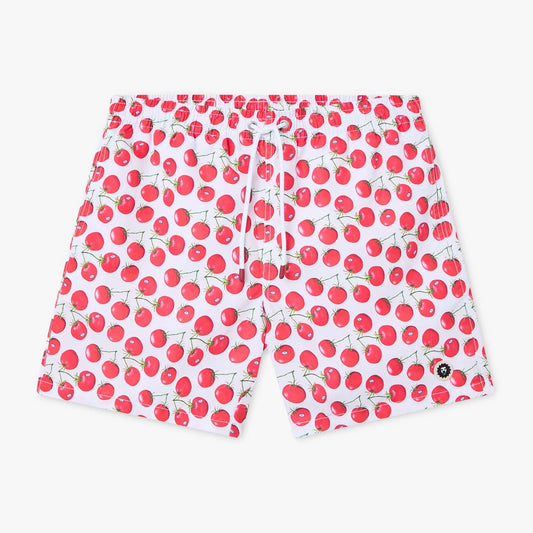 Tomatoes Swim Shorts - White and Red